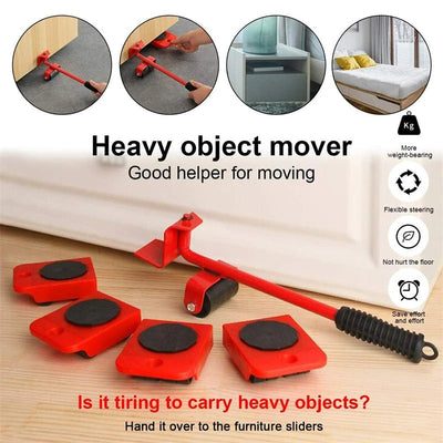 Furniture and Heavy Stuffs Mover and Lifter With Wheels and Professional Moving Tools