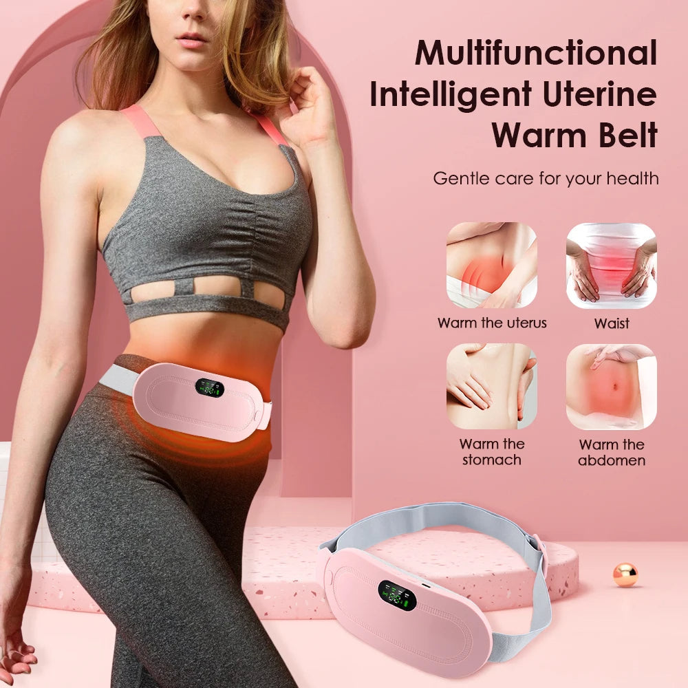 Rechargeable Menstrual Heating Pad Relief Pain Belt Massager